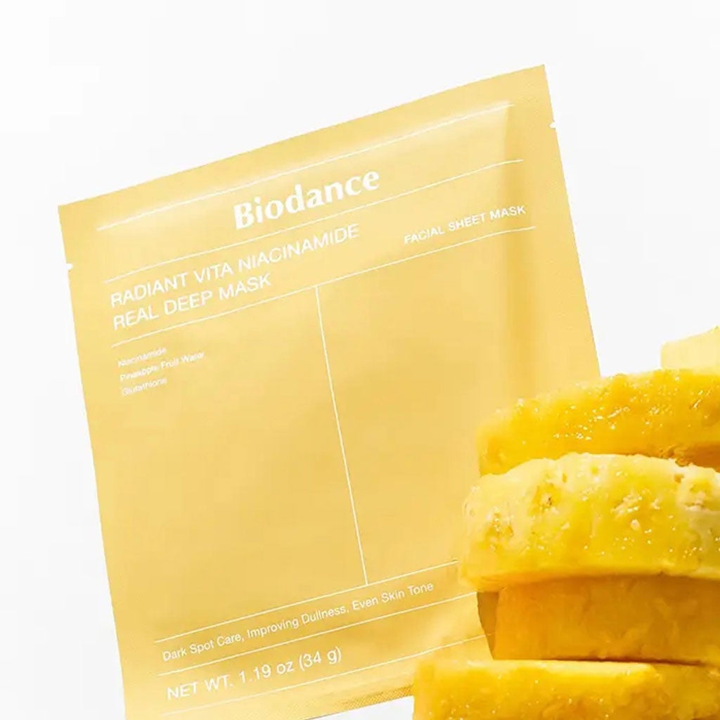 Biodance - Radiant Vita Niacinamide Real Deep Mask 34g x 4