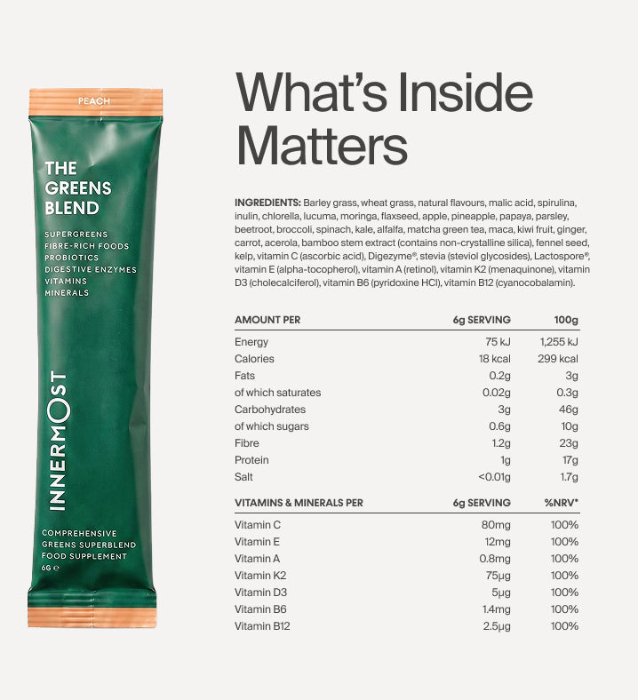 Innermost - The Greens Blend - Peach - 30 Sticks