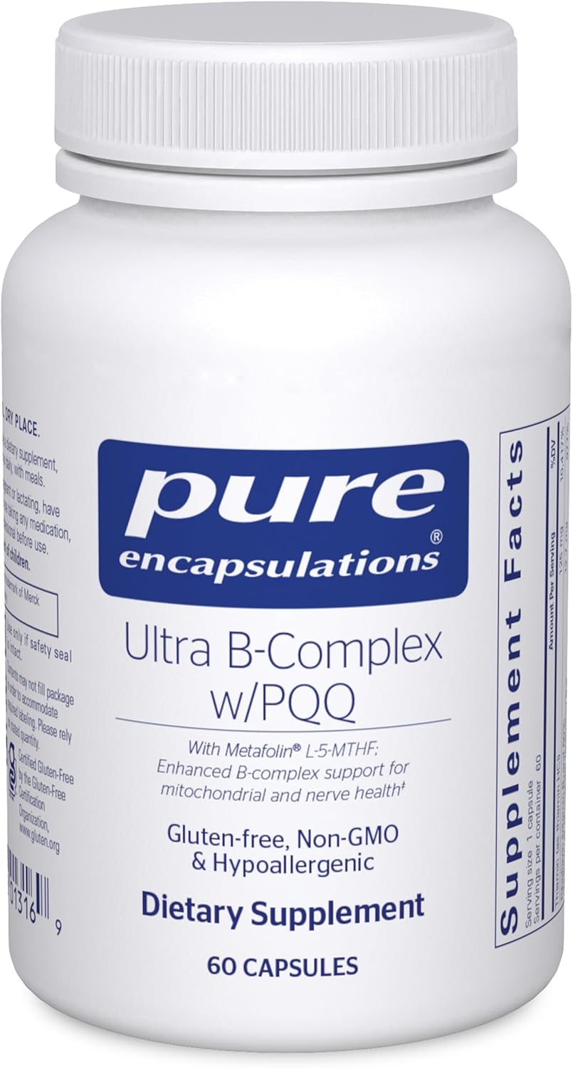 Pure Encapsulations Ultra B-Complex with PQQ | 60 Capsules