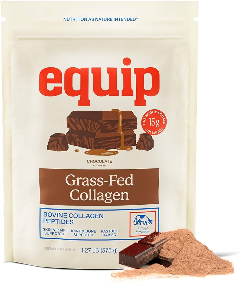 Equip Foods مسحوق الكولاجين المتحلل من الأبقار المغذاة على العشب مع الأحماض الأمينية