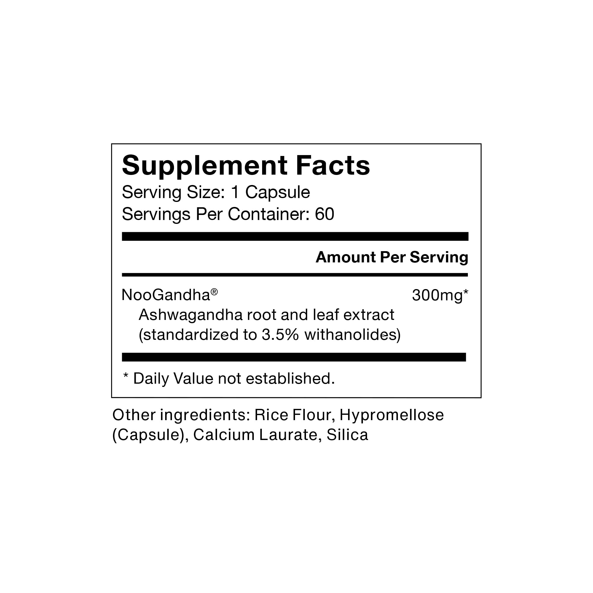 Momentous Ashwagandha – NooGandha Extract for Focus & Stress Support, 60 servings