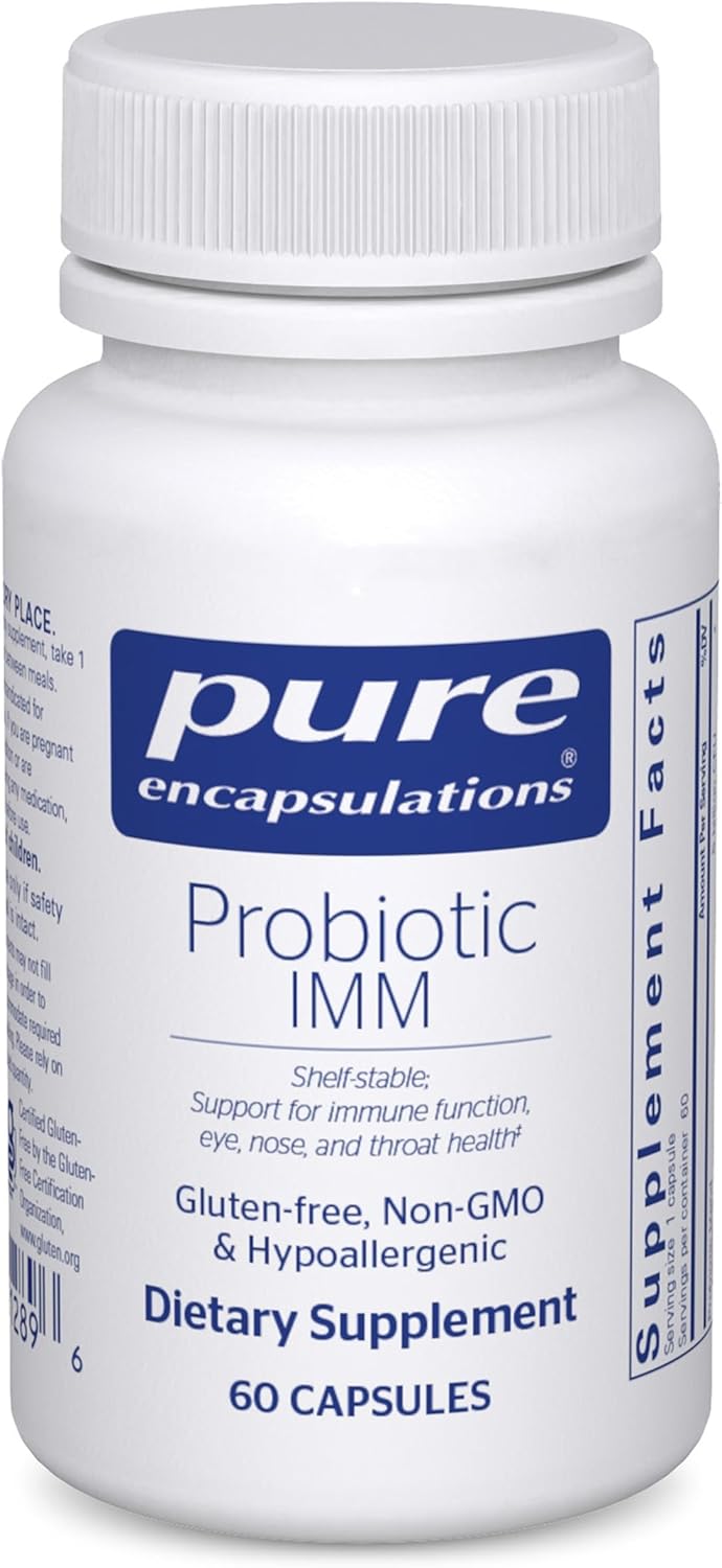 Pure Encapsulations Probiotic IMM | Shelf Stable Probiotic Blend to Support Immune Function and Maintain Eye, Nose and Thr...