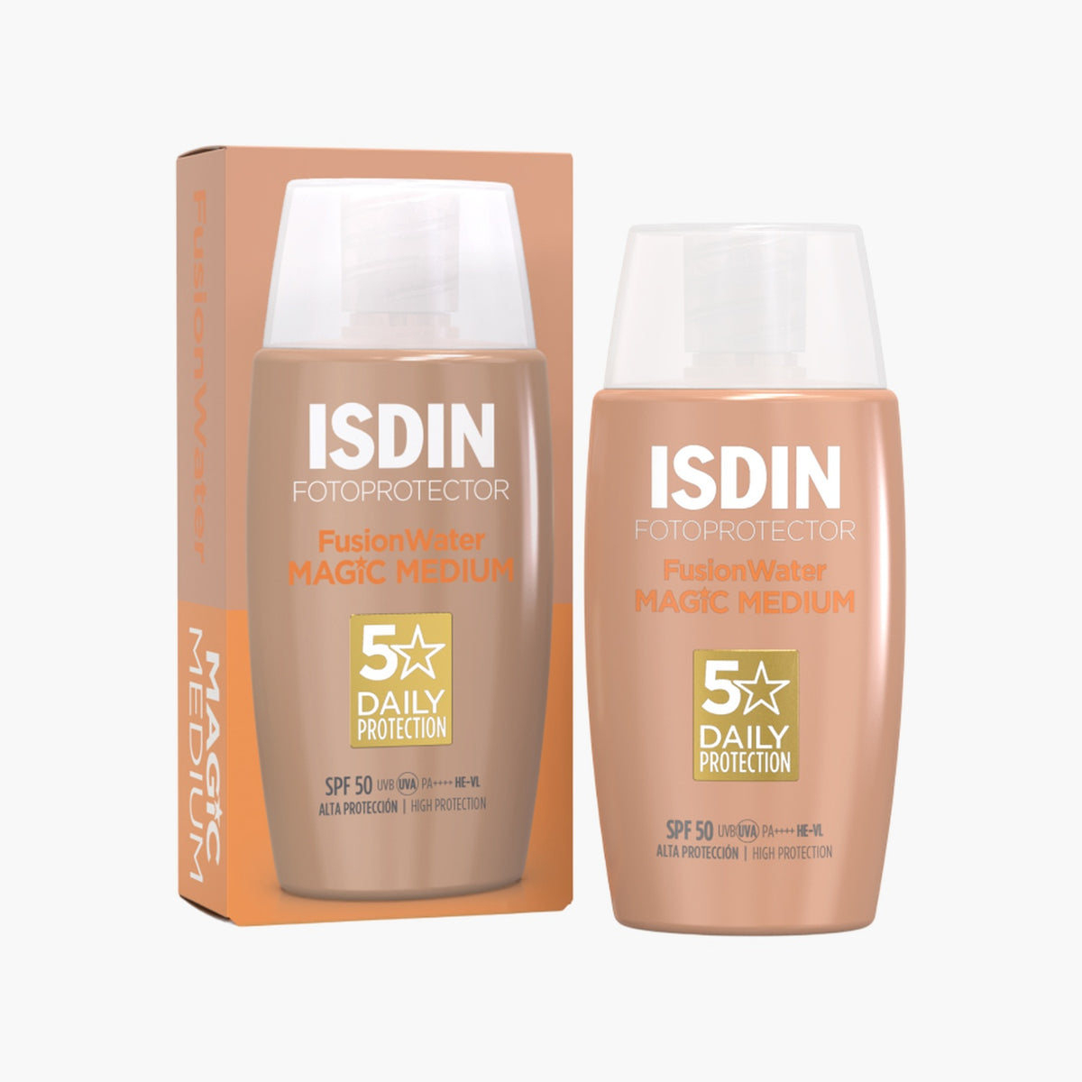 ISDIN - Fotoprotector Fusion Water Magic Color Medium SPF50 50ml