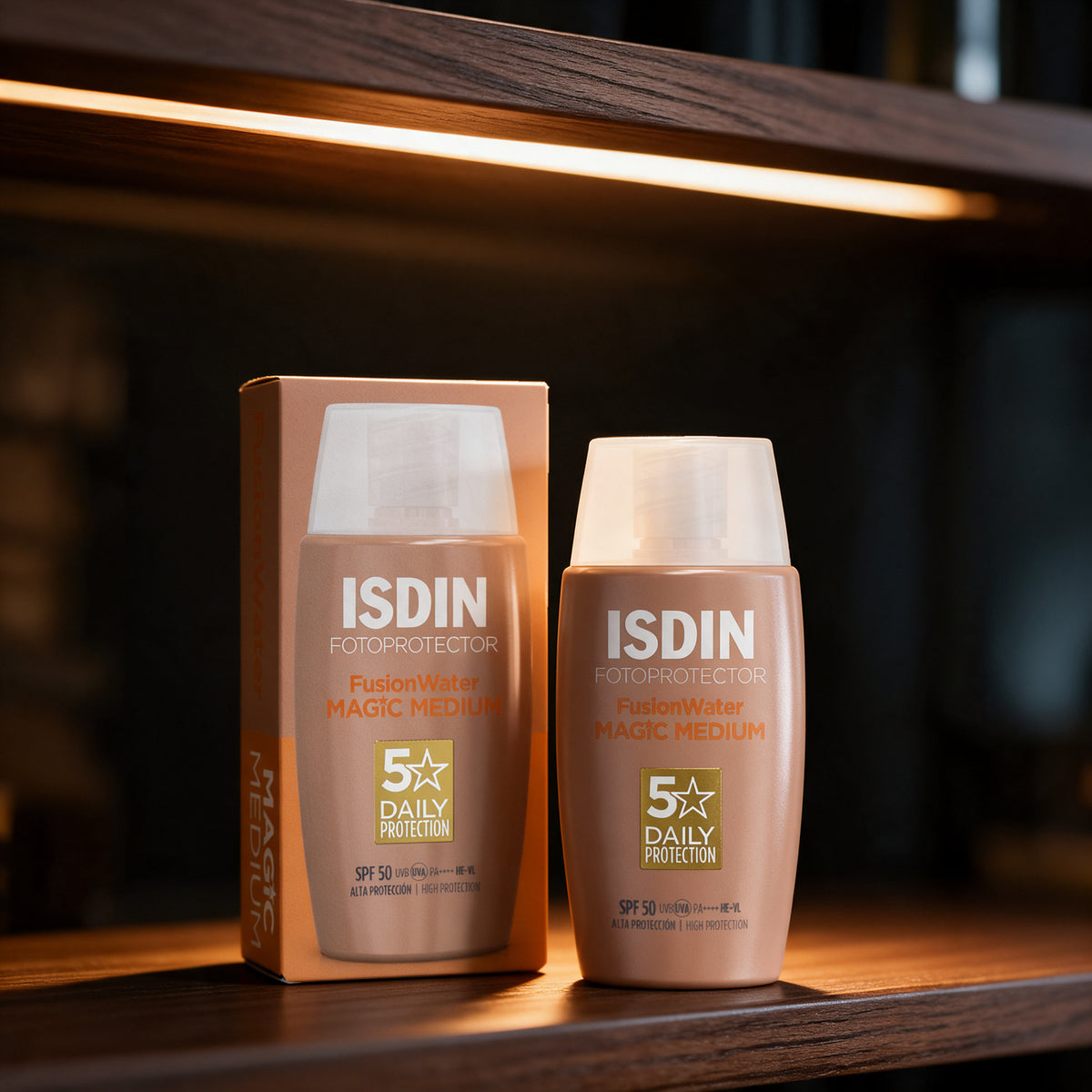 ISDIN - Fotoprotector Fusion Water Magic Color Medium SPF50 50ml