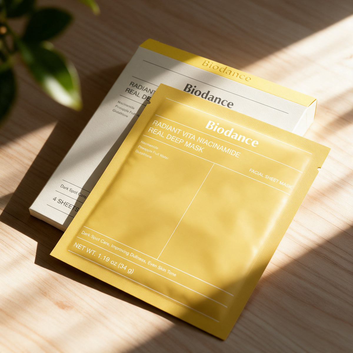 Biodance - Radiant Vita Niacinamide Real Deep Mask 34g x 4