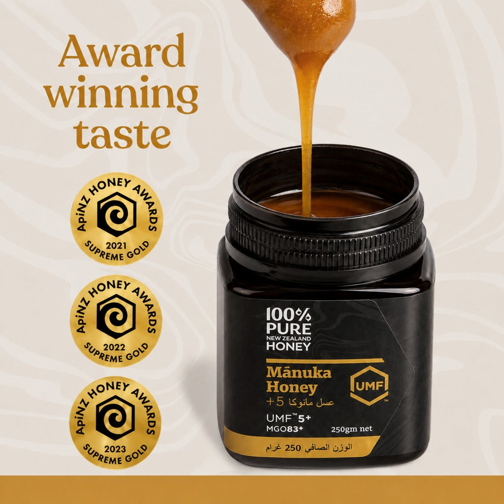 100% Pure New Zealand Honey - Manuka Honey UMF 5+ MGO 83+