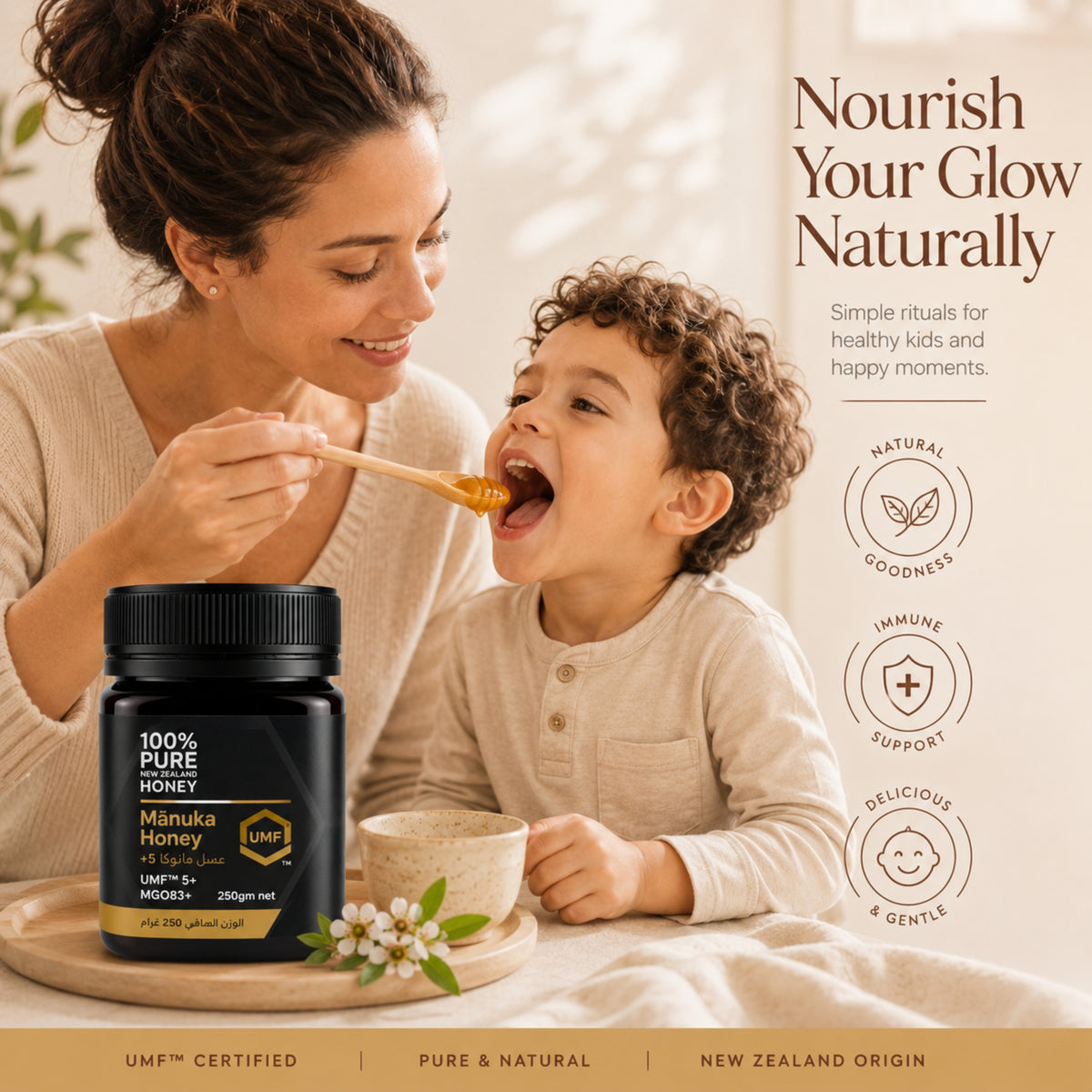 100% Pure New Zealand Honey - Manuka Honey UMF 5+ MGO 83+