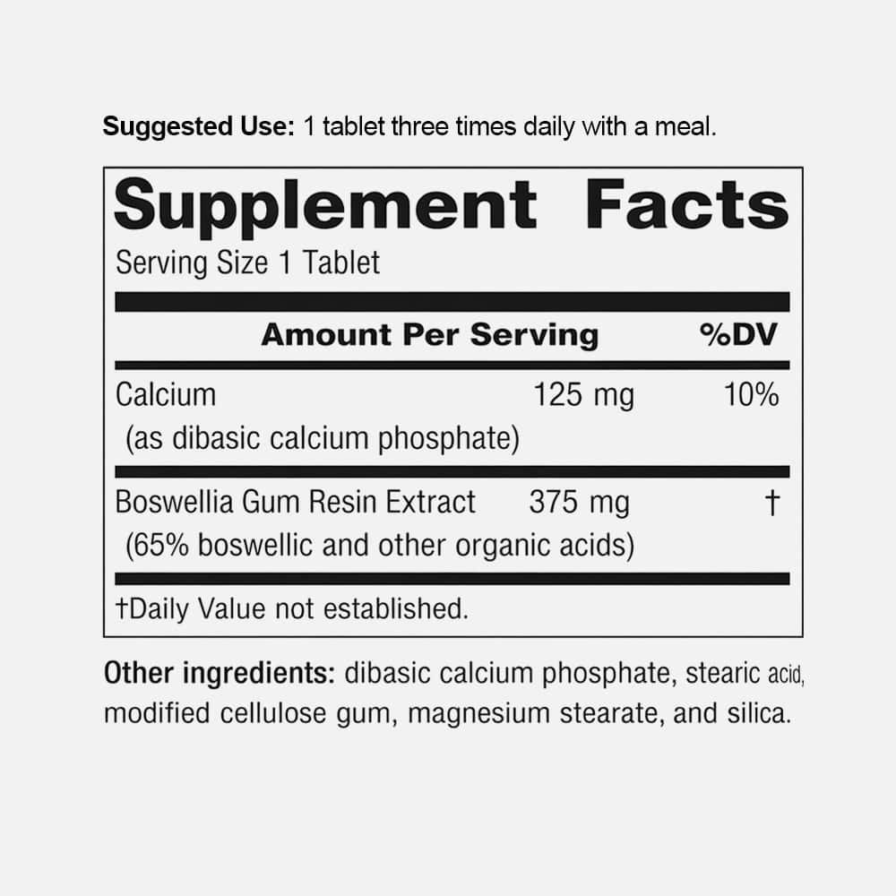 Boswellia Extract 243mg - 100 Tablets