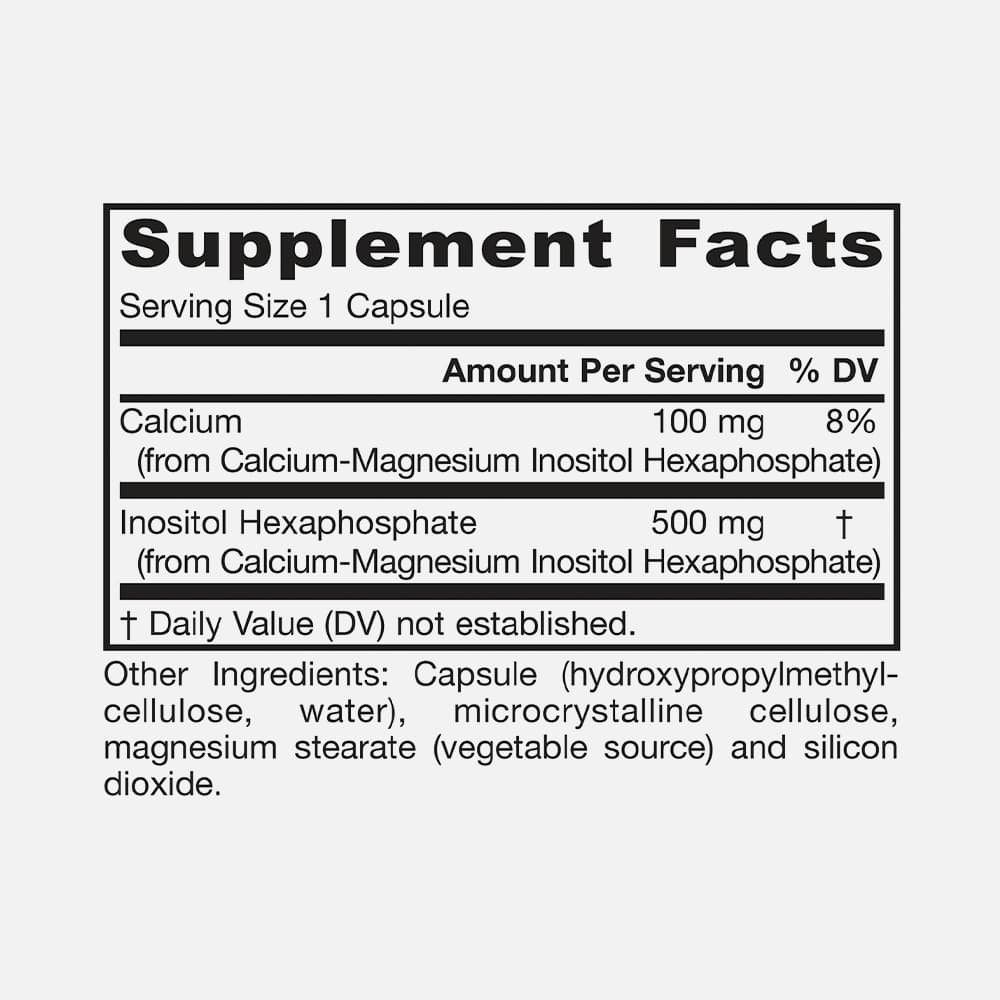 IP6 (Inositol Hexaphosphate) 500mg - 120 Capsules
