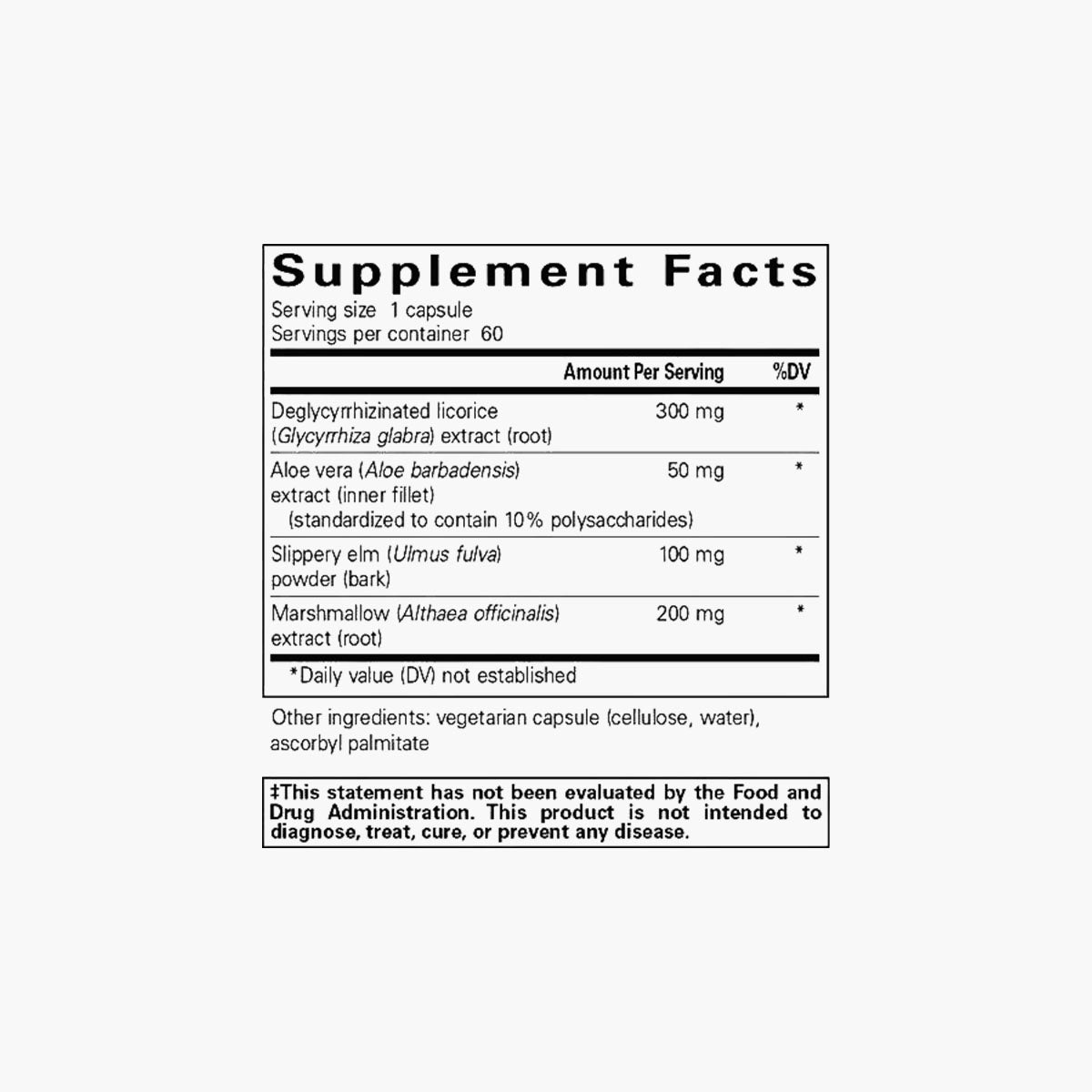DGL Plus Herbal GI Support