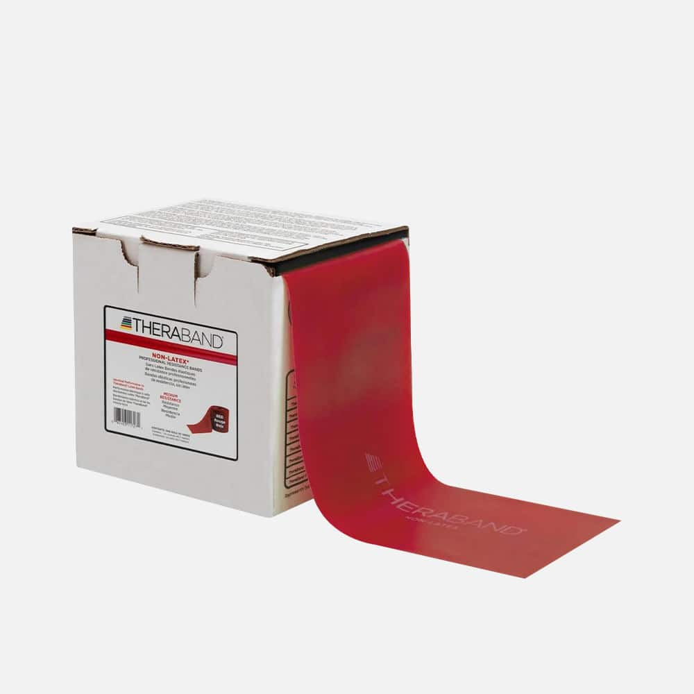 TheraBand Red Non-Latex 25yd Roll - Medium Band