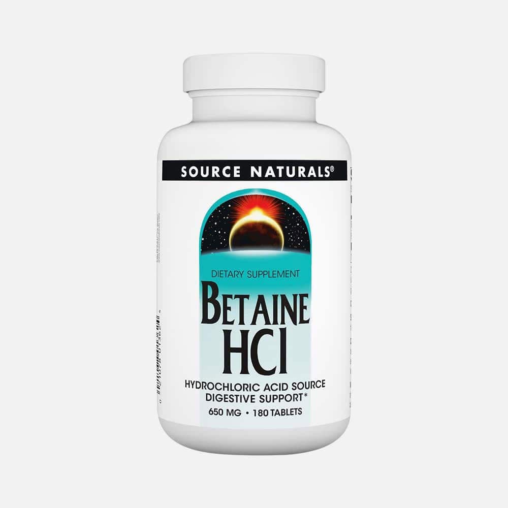 Betaine HCl 650mg - 180 Tablets