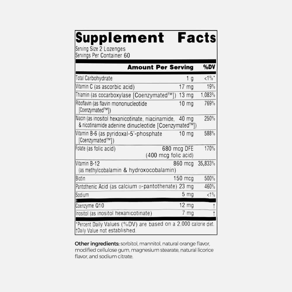 Coenzymate B Complex - 120 Orange Lozenges