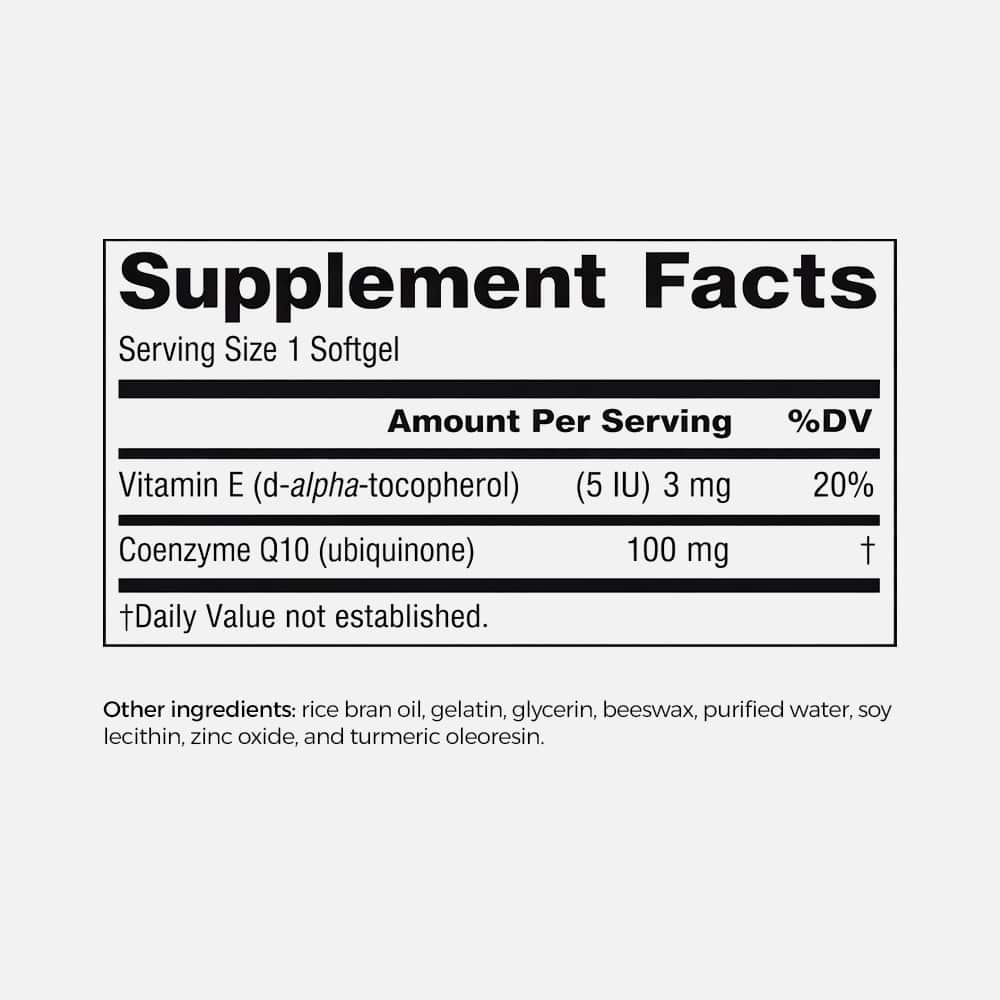 Coenzyme Q10 100mg - 90 Softgels