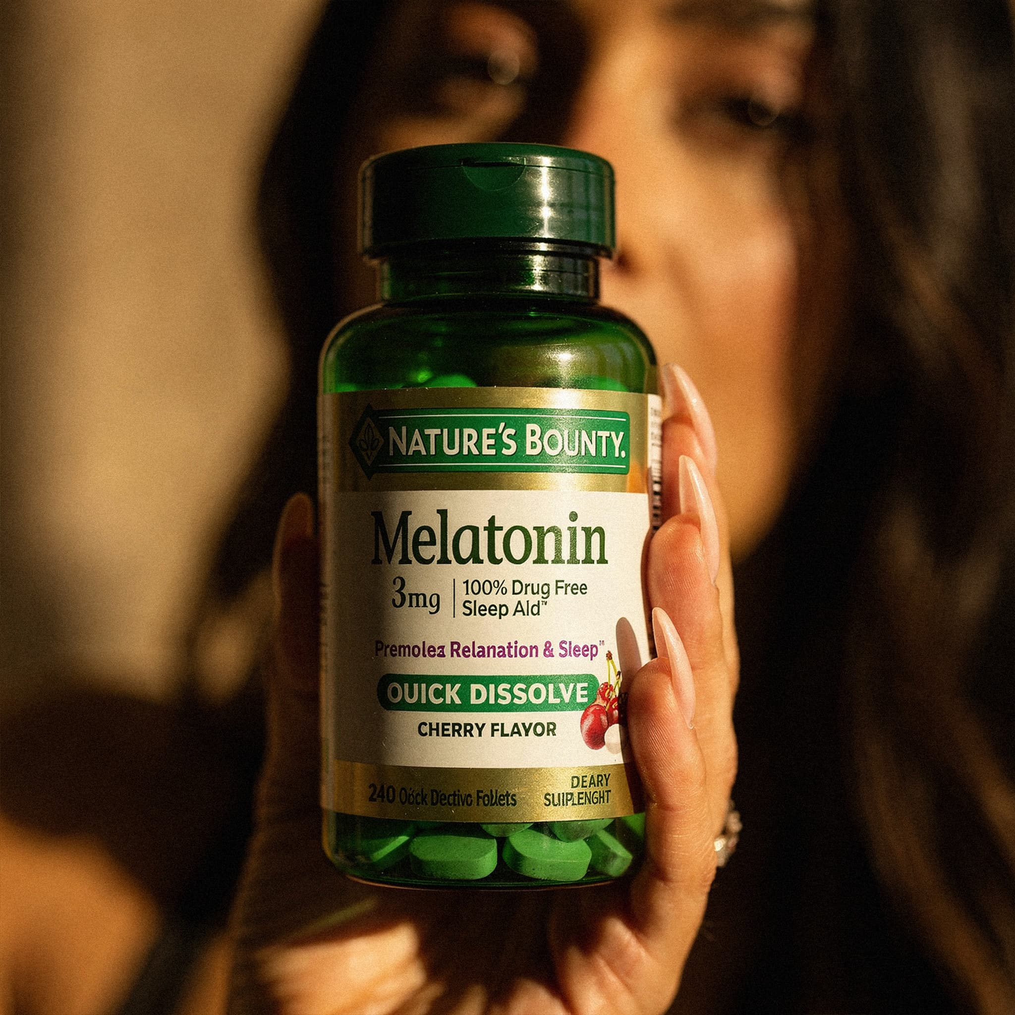 Melatonin 3mg - 240 Quick Dissolve Tablets (Cherry)