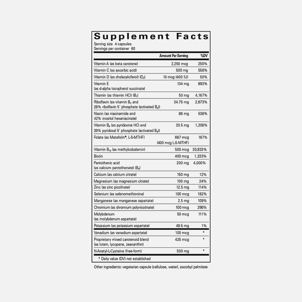 Nutrient 950 with NAC - 240 Capsules