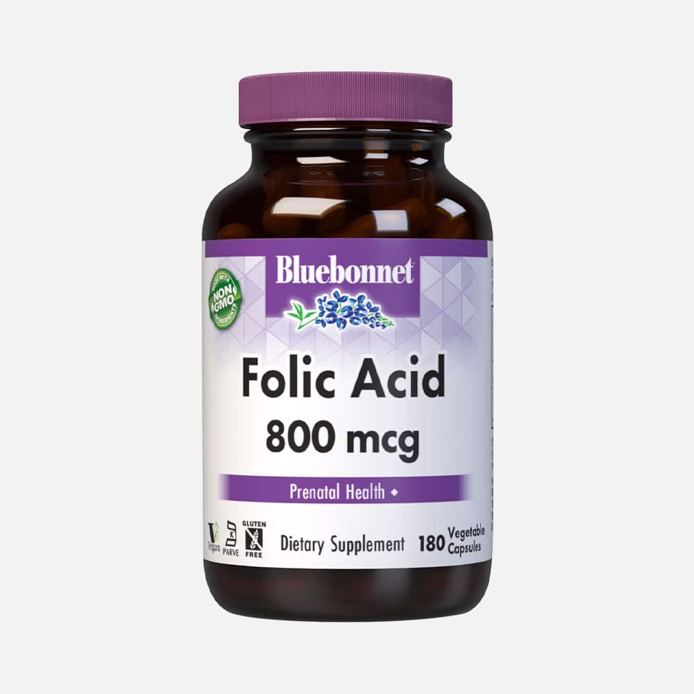 Folic Acid 800mcg - 180 Vegetable Capsules