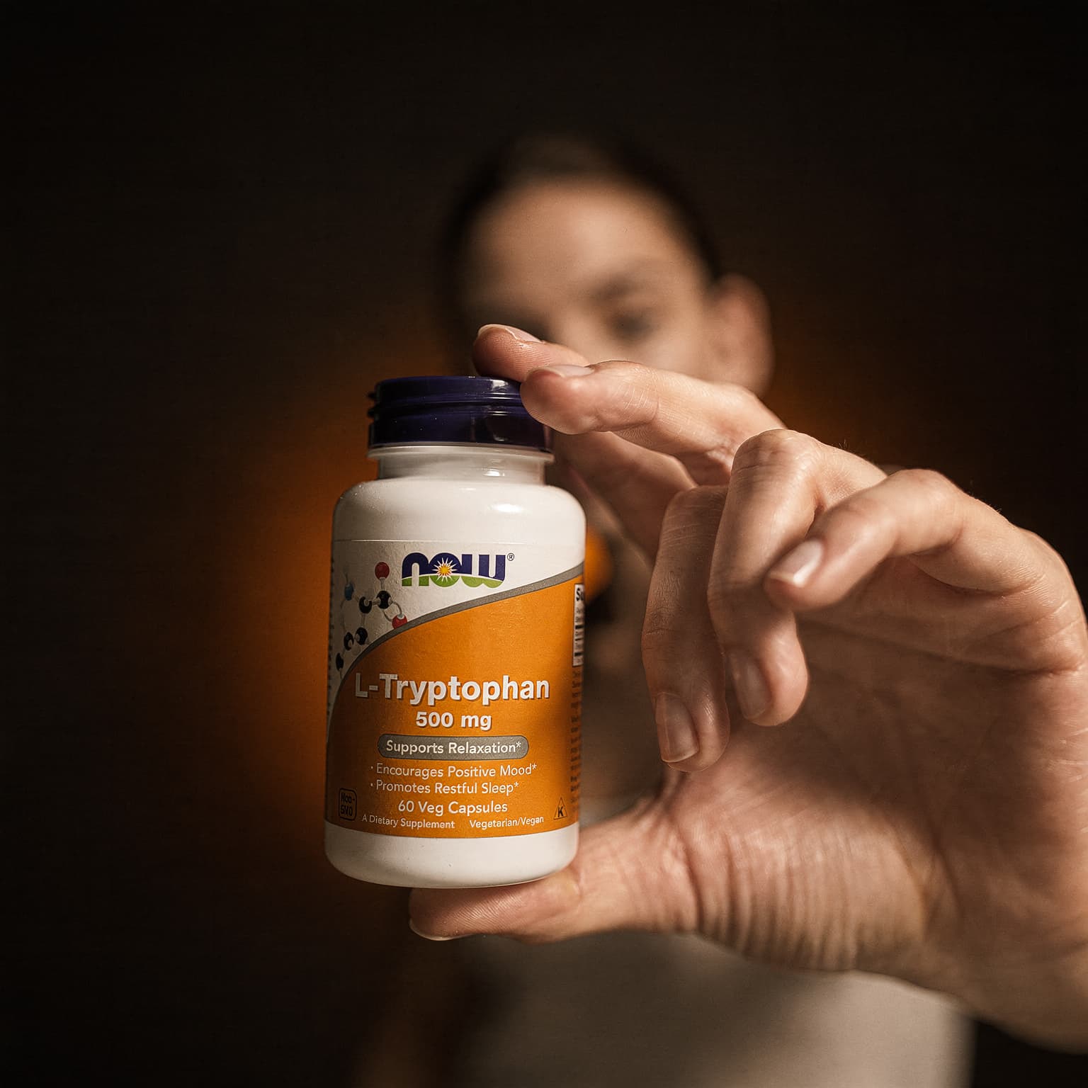 L-Tryptophan 500mg - 60 Veg Capsules