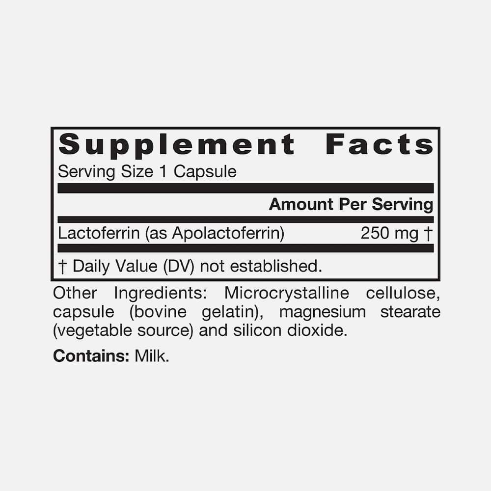 Lactoferrin 250mg - 60 Capsules