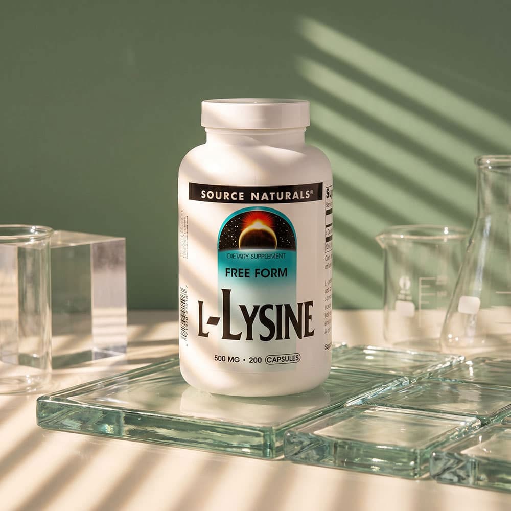 L-Lysine Free Form 500mg - 200 Capsules