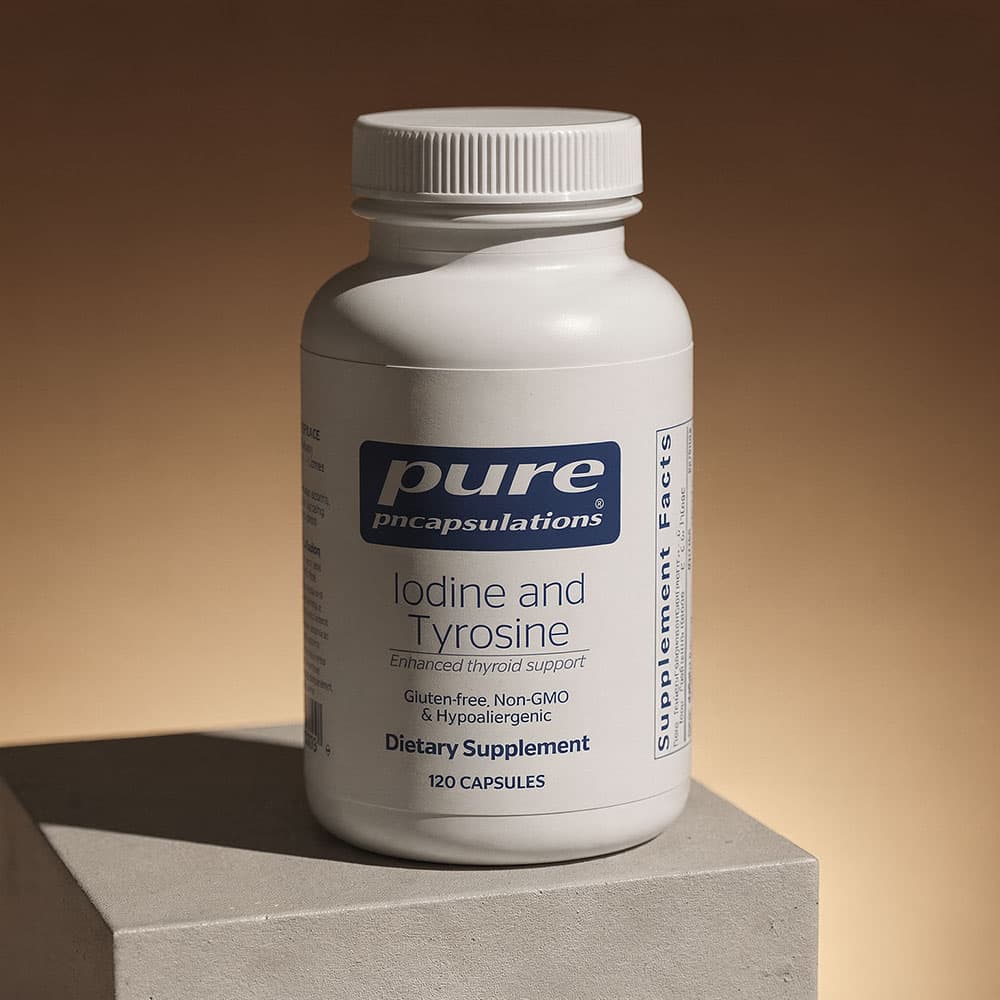 Iodine with L-Tyrosine 225mcg/500mg - 120 Capsules