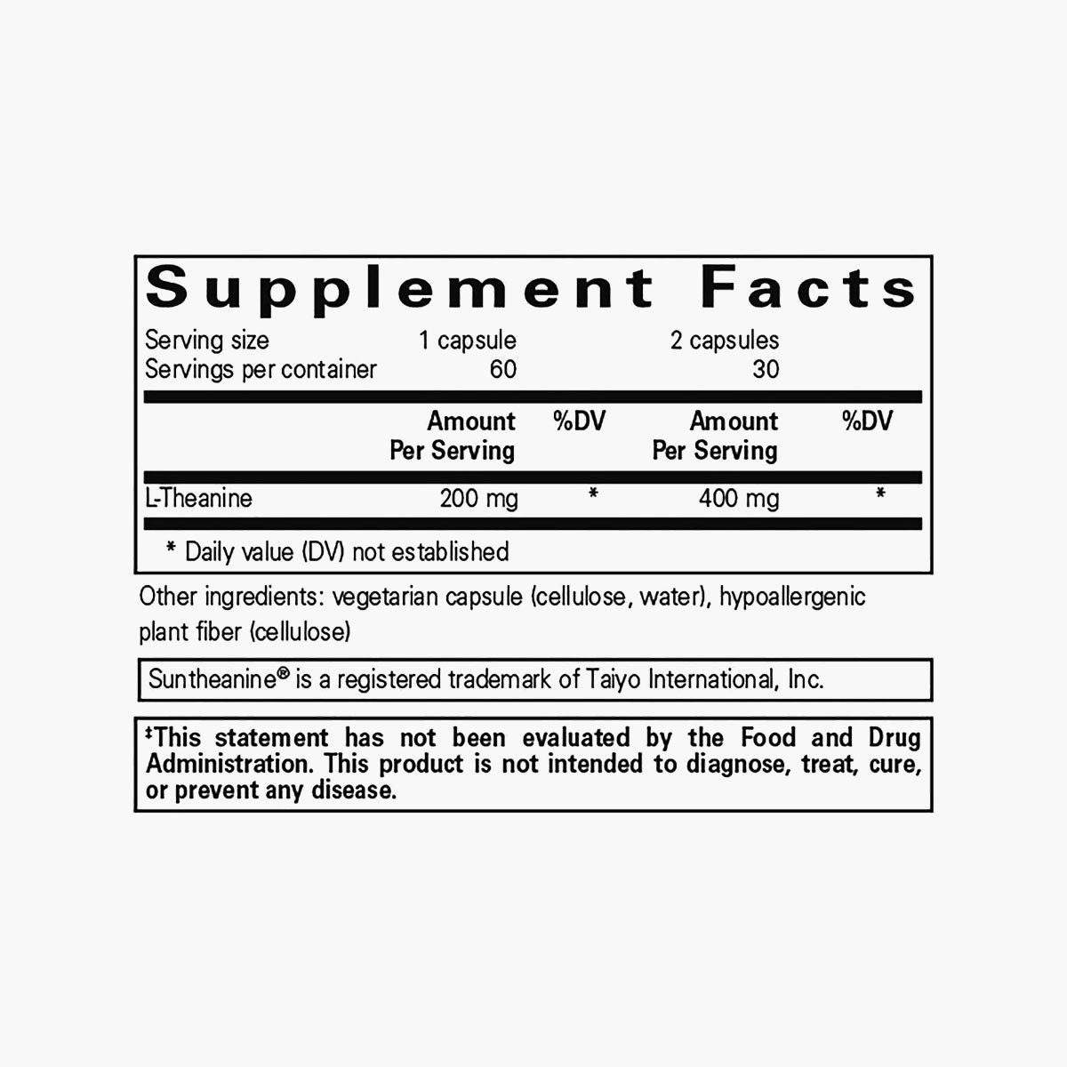L-Theanine - 60 Capsules