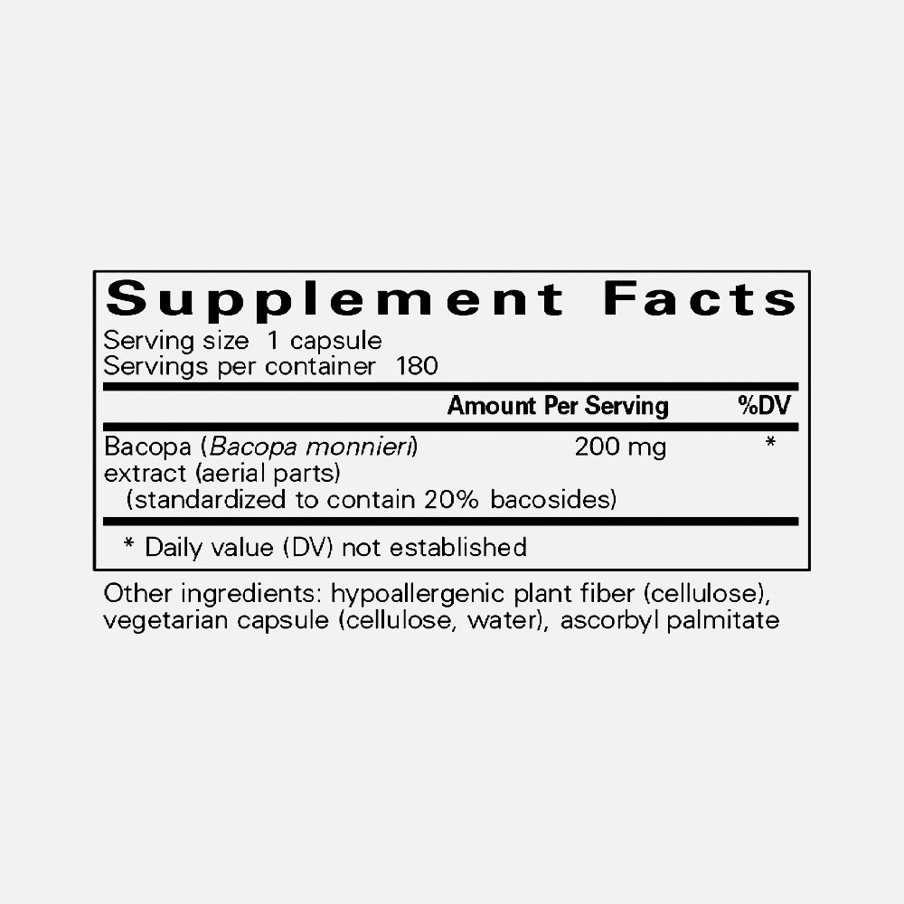 Bacopa Monnieri 320mg - 180 Capsules