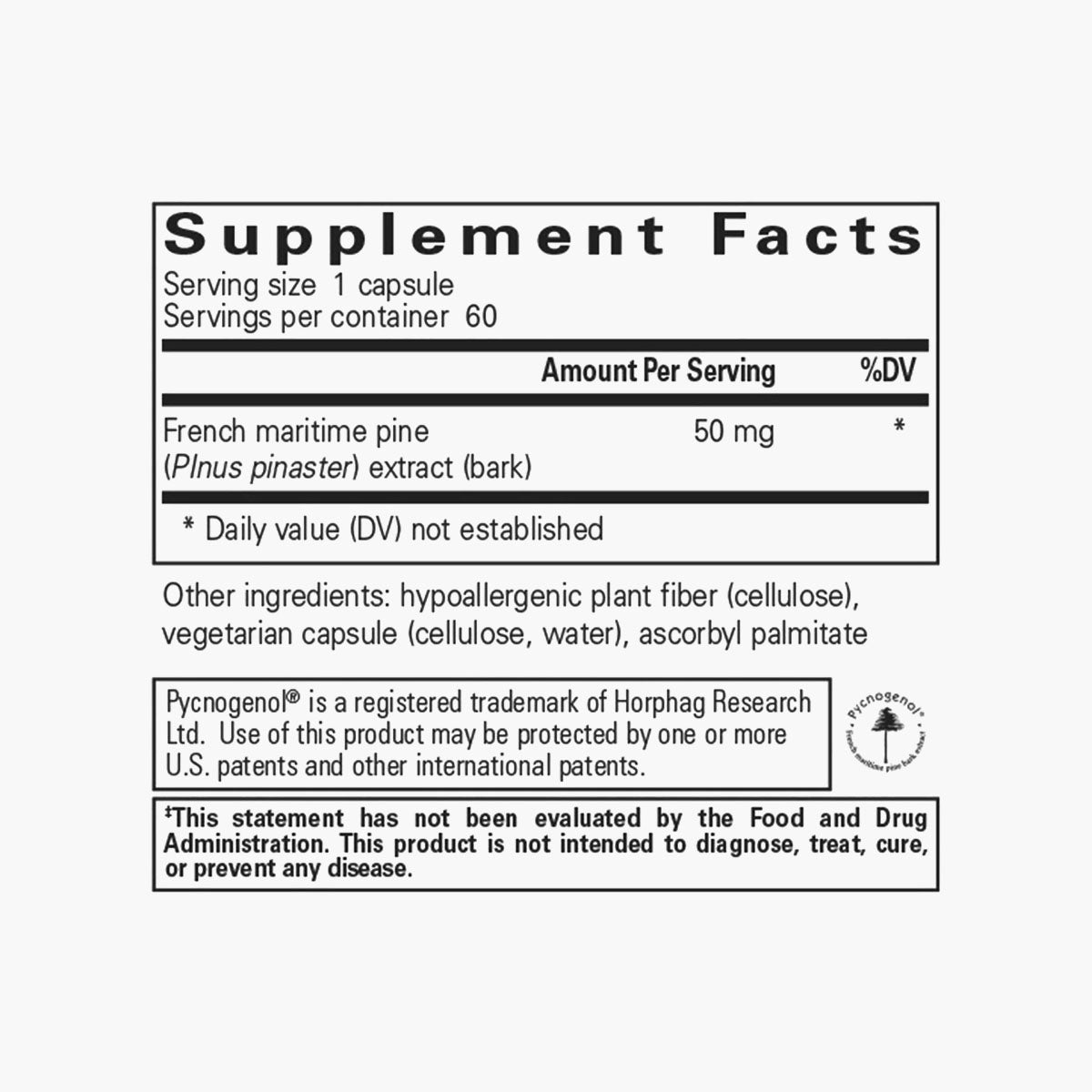Pycnogenol 50mg