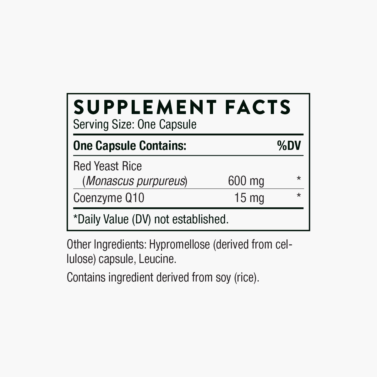 Red Yeast Rice + CoQ10 for Healthy Cholesterol