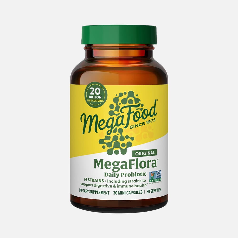 MegaFood MegaFlora Probiotic 20 Billion CFU - 30 Capsules