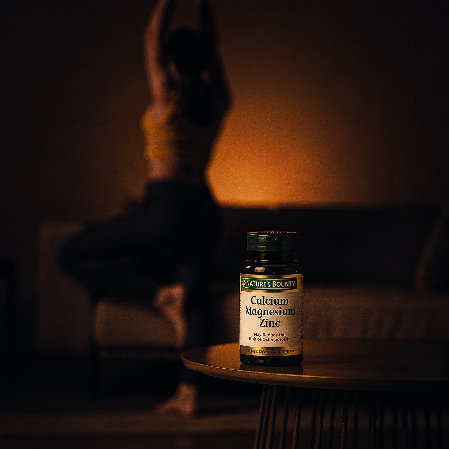 Calcium Magnesium Zinc with Vitamin D3 1000mg - 100 Caplets