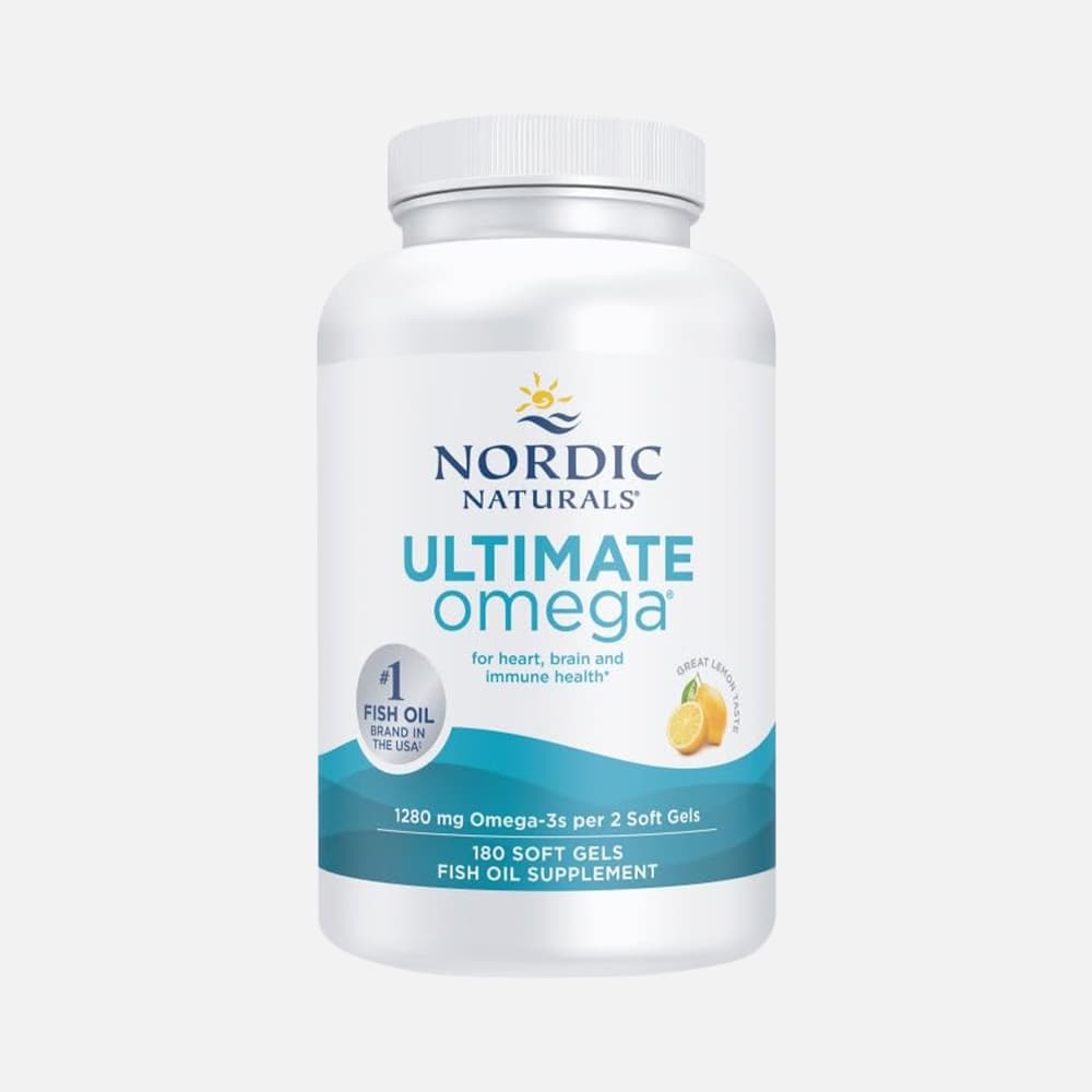 Ultimate Omega Fish Oil 1280mg - 180 Soft Gels (Lemon)