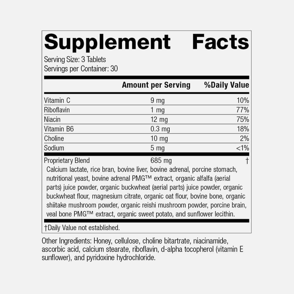 Drenamin Whole Food Adrenal Support - 90 Tablets