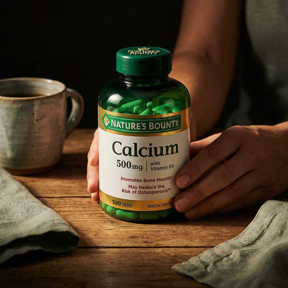 Calcium 500mg with Vitamin D3 400 IU - 300 Tablets