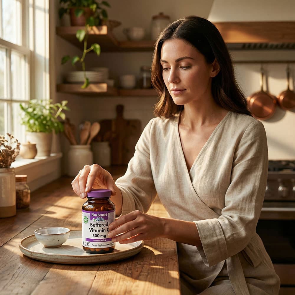 Buffered Vitamin C 500mg - 90 Vegetable Capsules