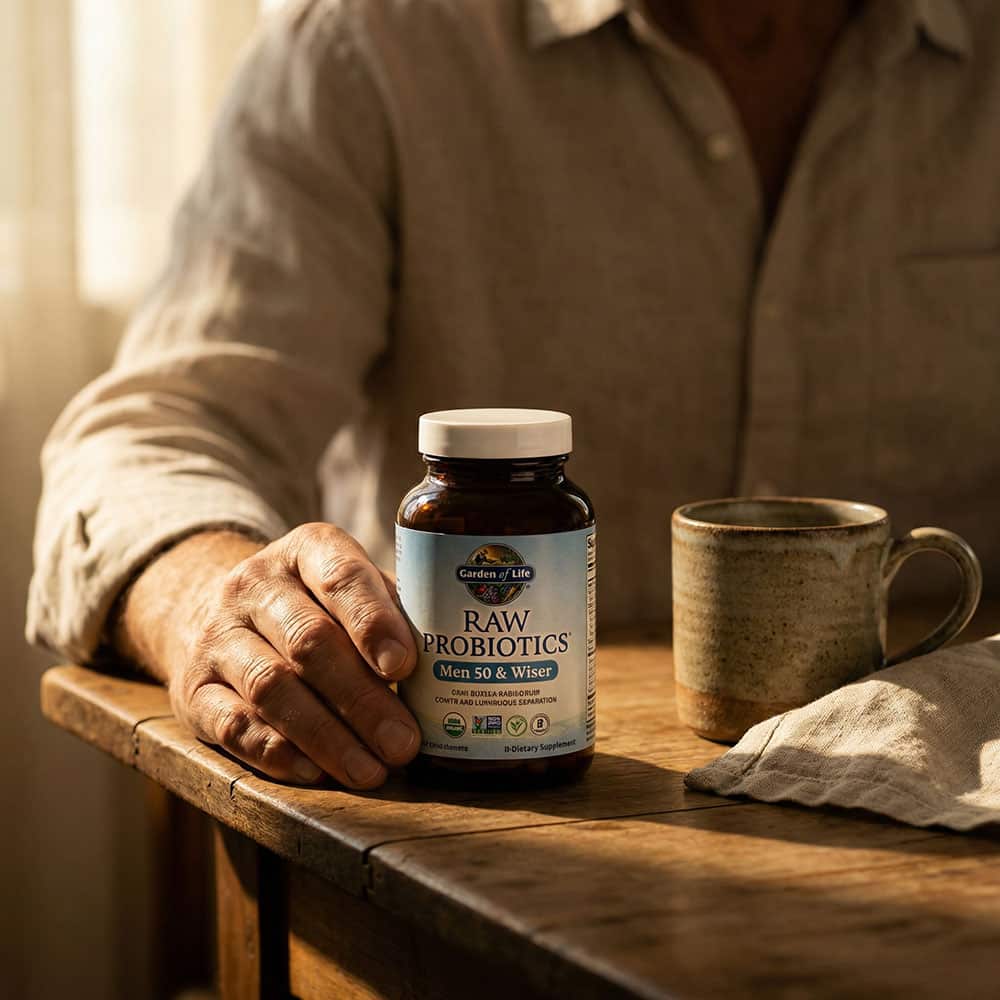 Raw Probiotics Men 50 & Wiser 85 Billion CFU - 90 Capsules
