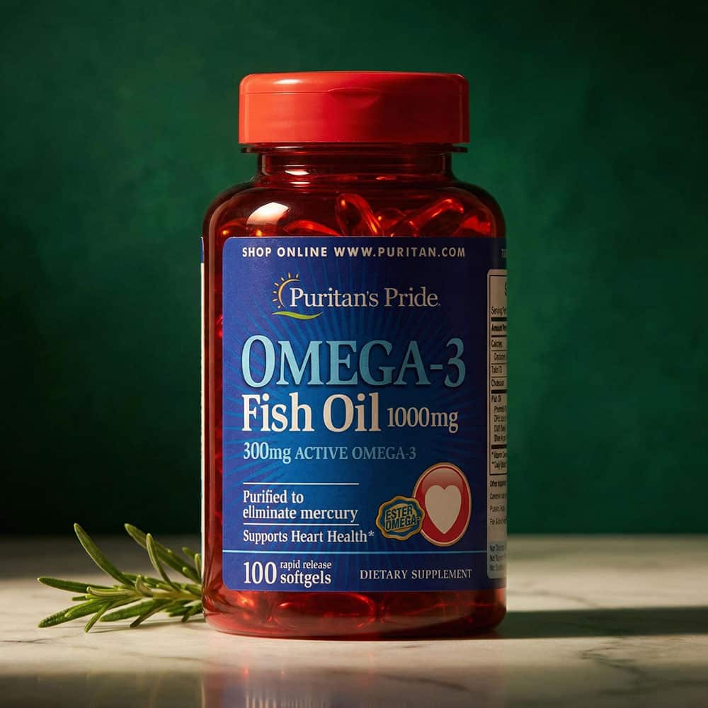 Omega-3 Fish Oil 1000mg - 100 Softgels