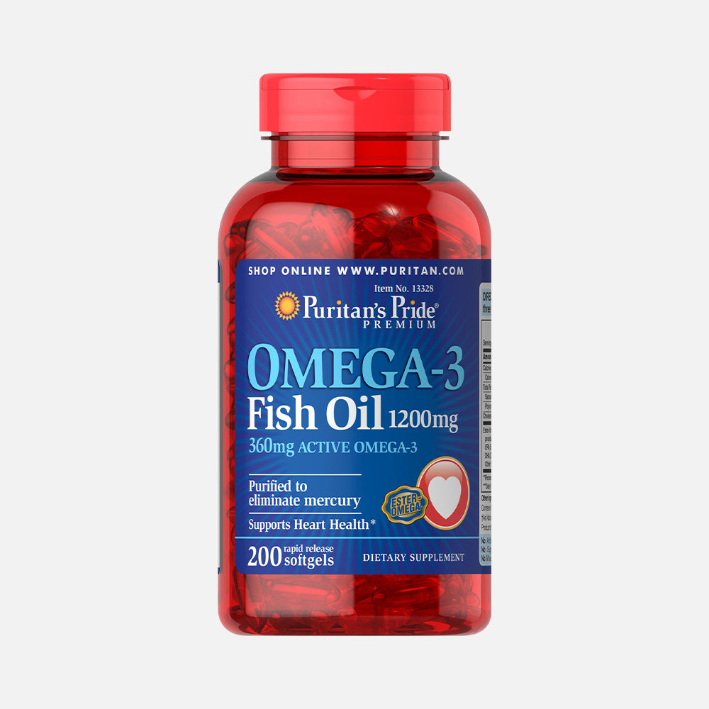 Omega-3 Fish Oil 1200mg - 200 Softgels