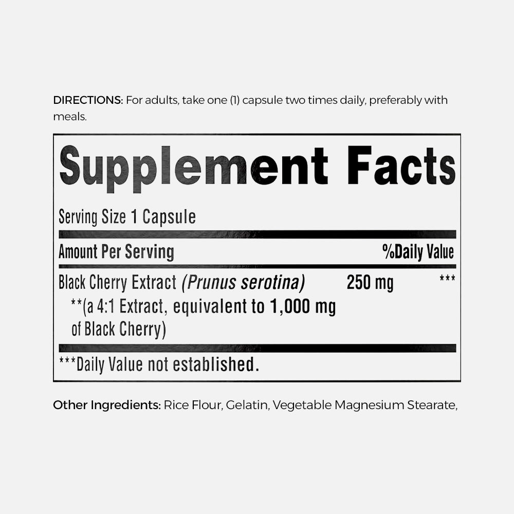 Black Cherry 1000mg - 100 Capsules