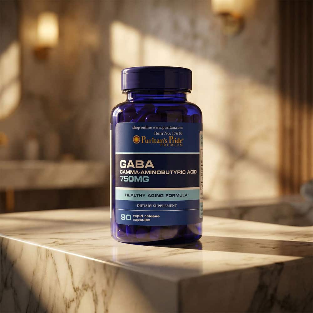 GABA (Gamma Aminobutyric Acid) 750mg - 90 Capsules
