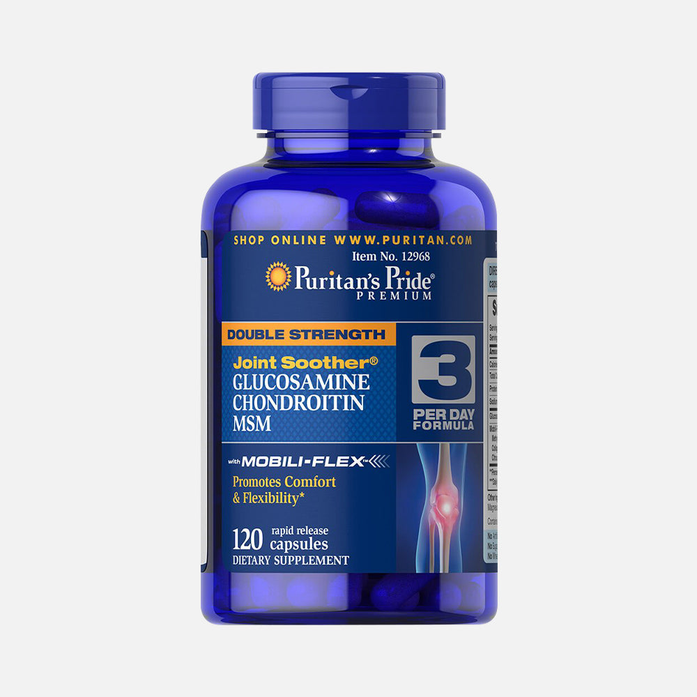 Glucosamine Chondroitin & MSM 3-Per-Day Formula - 120 Capsules