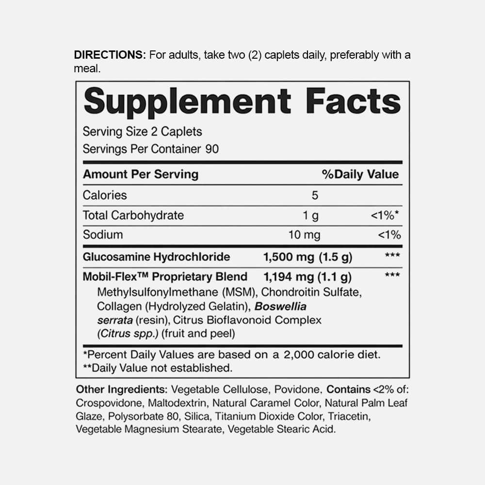 Glucosamine Chondroitin MSM 2-Per-Day - 180 Tablets