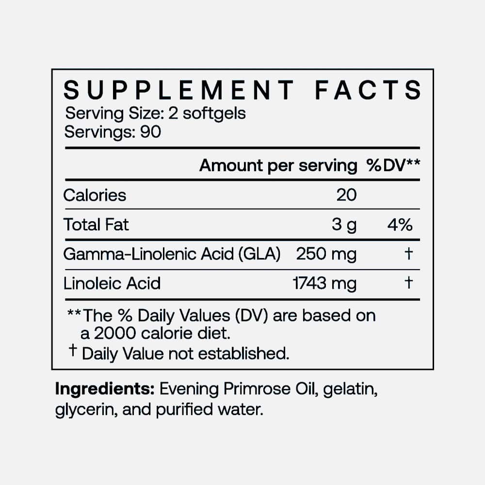Evening Primrose Oil 1800mg - 180 Softgels