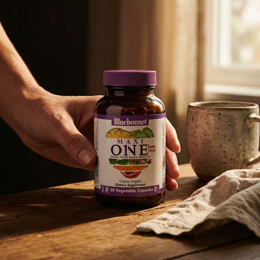 Maxi One Whole Food Multiple Iron Free- 30 Vegetable Capsules