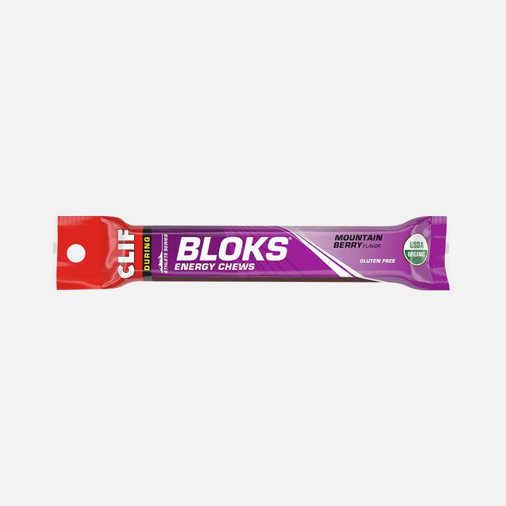 CLIF BLOKS Mountain Berry 24g Carbs - 18 Chews