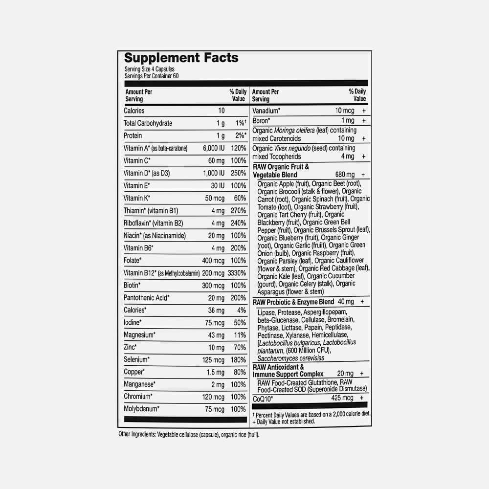 Vitamin Code 50 & Wiser Women Formula - 120 Vegicaps