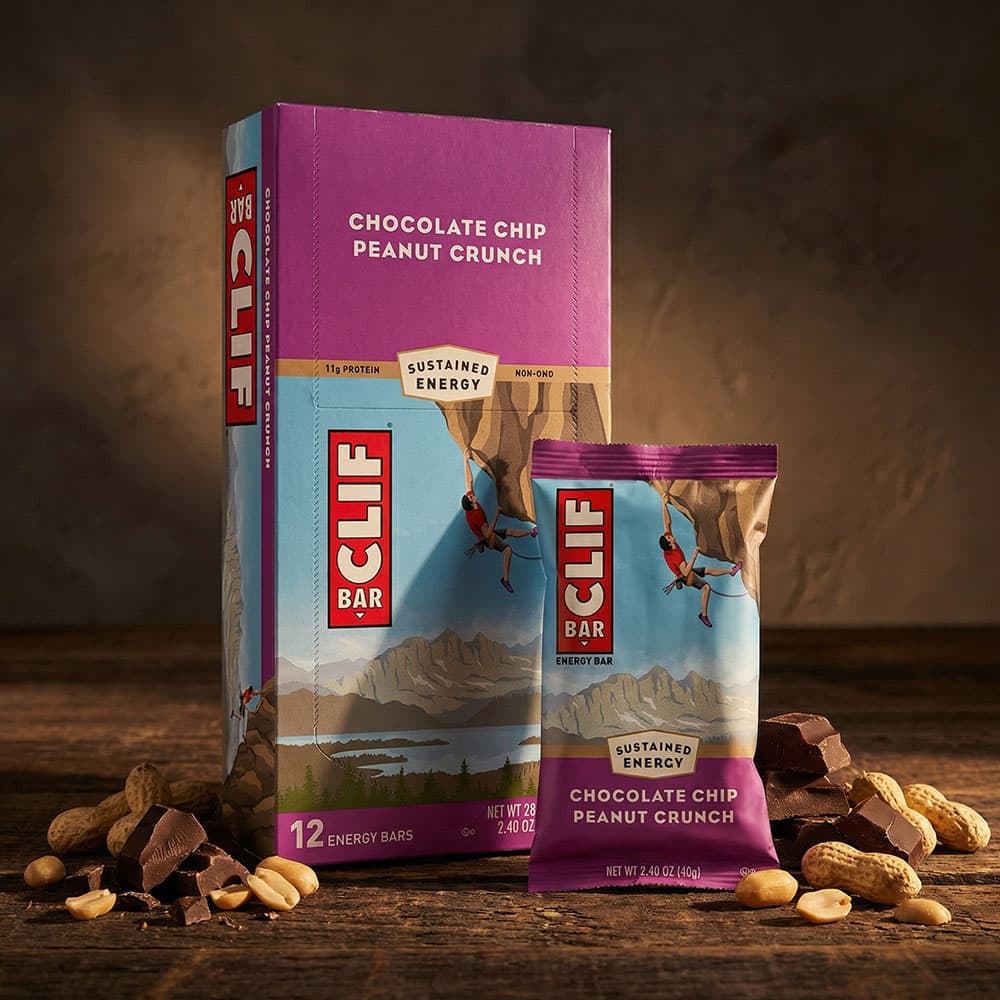 CLIF Bar Chocolate Chip Peanut Crunch - 12 Bars