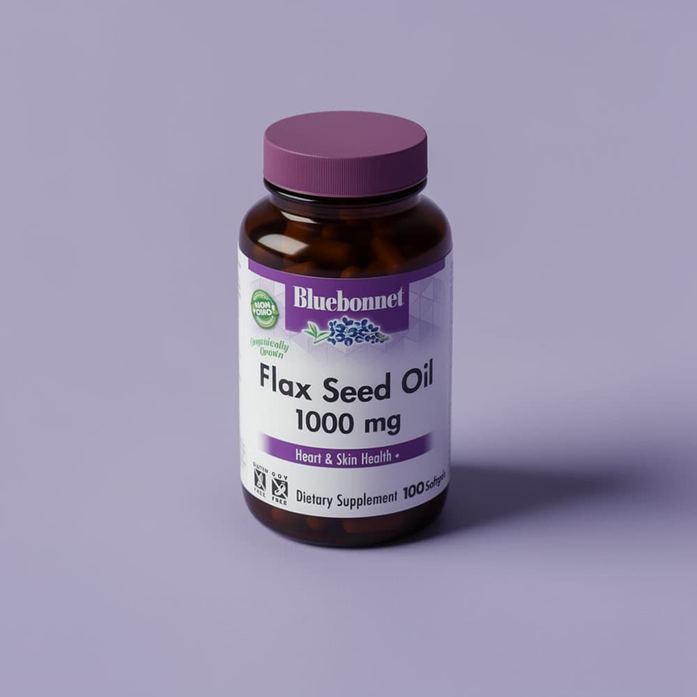 Organic Flax Seed Oil 1000mg - 100 Softgels