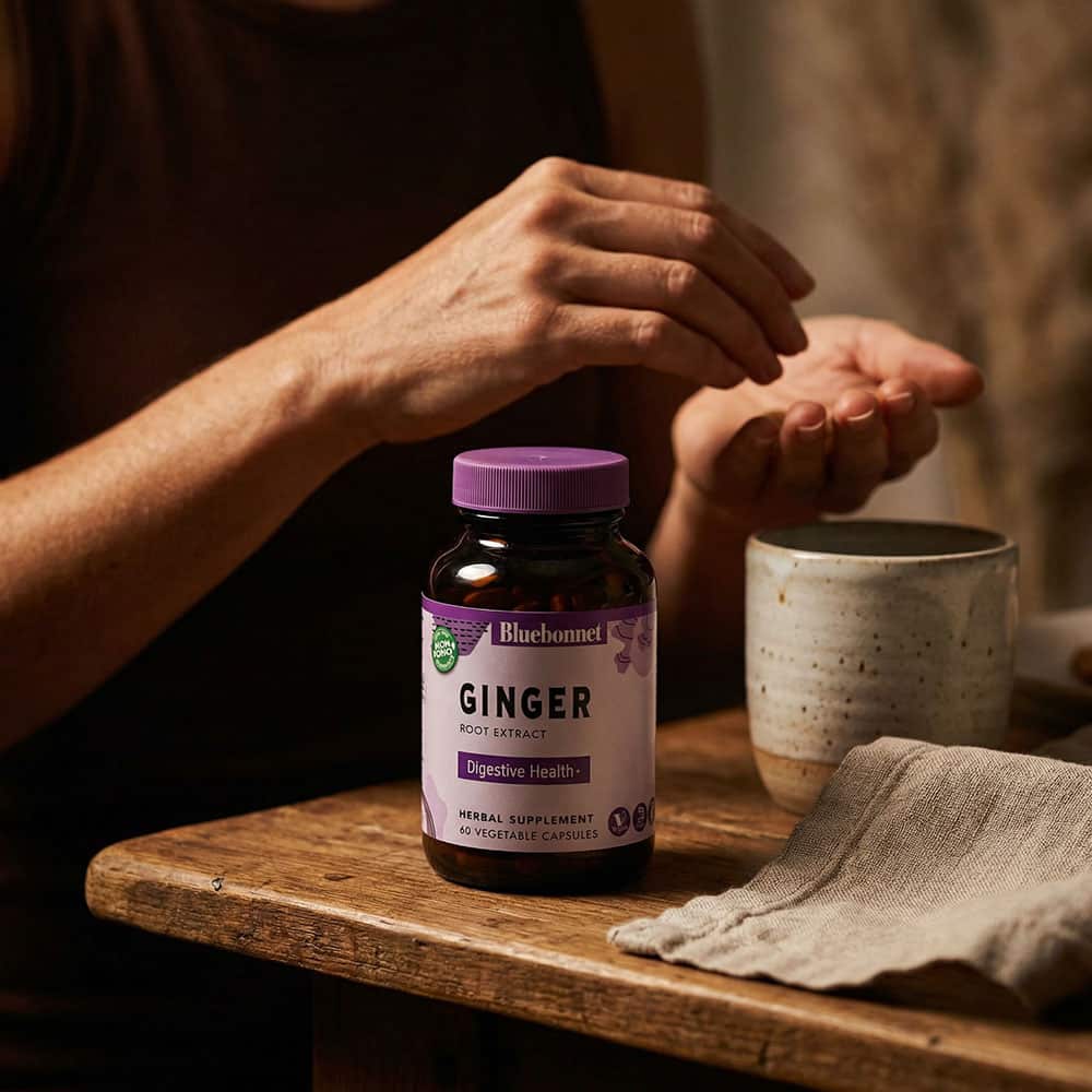 Ginger Root Extract 300mg - 60 Vegetable Capsules