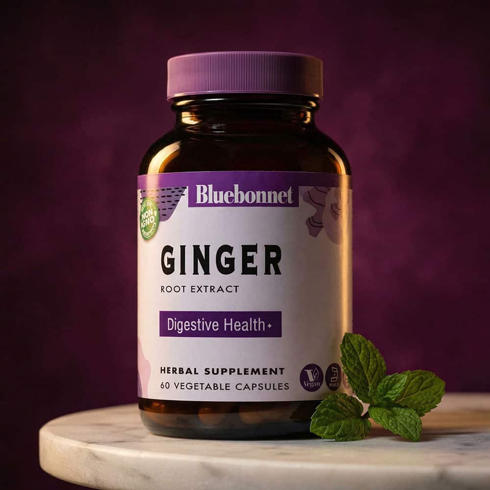 Ginger Root Extract 300mg - 60 Vegetable Capsules